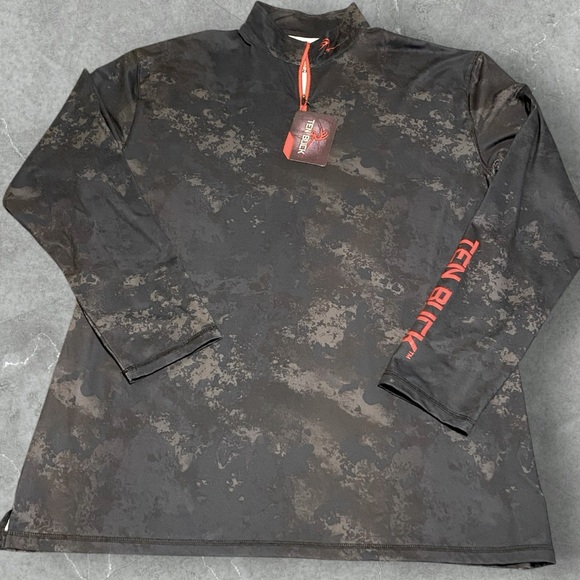 Men’s Ten Buck camo 1/4 zip tech 100% poly fleece shirt NWT size 2XL | hunting | - Picture 2 of 8